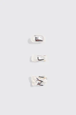 boohooMAN 3 Pack Chunky Rings In | UK| Jewellery & Watches