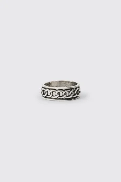 boohooMAN 3 Pack Embossed Rings In | UK| Jewellery & Watches