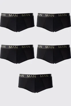 boohooMAN 5 Pack Gold Man Dash Briefs In | UK| Underwear & Socks|Underwear & Socks