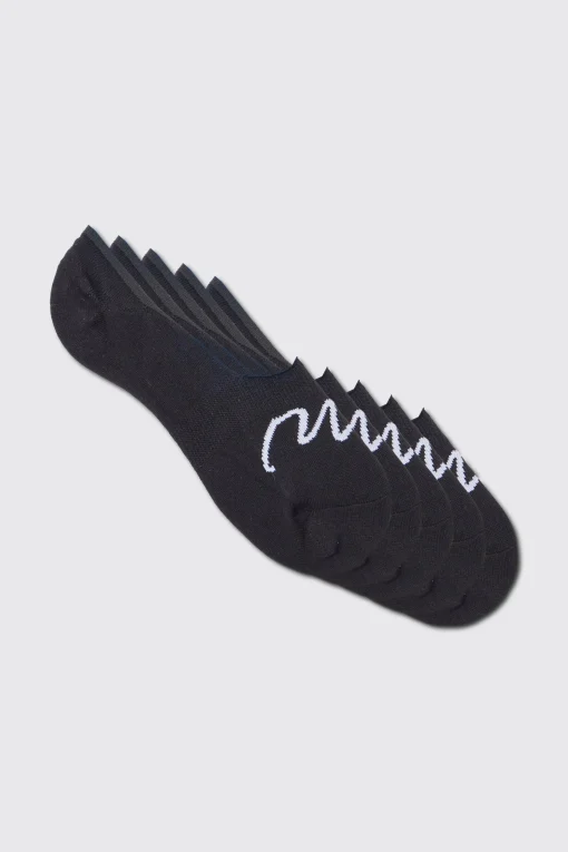 boohooMAN 5 Pack Man Signature Invisible Socks | UK| Underwear & Socks|Underwear & Socks