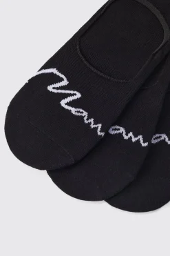 boohooMAN 3 Pack Man Signature Invisible Socks | UK| Underwear & Socks|Underwear & Socks