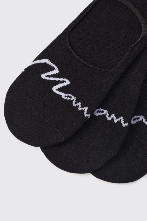 boohooMAN 3 Pack Man Signature Invisible Socks | UK| Underwear & Socks|Underwear & Socks
