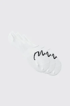 boohooMAN 3 Pack Man Signature Invisible Socks | UK| Underwear & Socks|Underwear & Socks