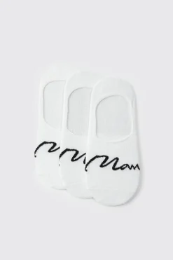 boohooMAN 3 Pack Man Signature Invisible Socks | UK| Underwear & Socks|Underwear & Socks