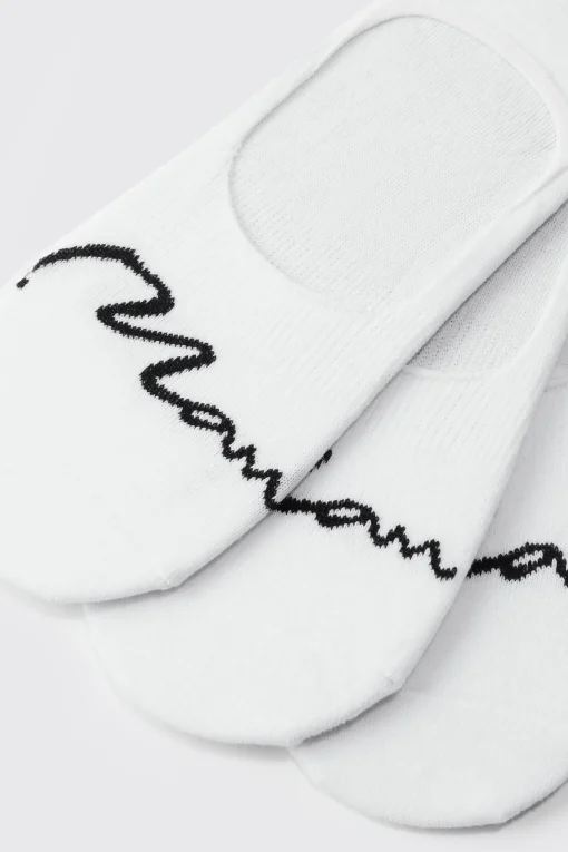 boohooMAN 3 Pack Man Signature Invisible Socks | UK| Underwear & Socks|Underwear & Socks