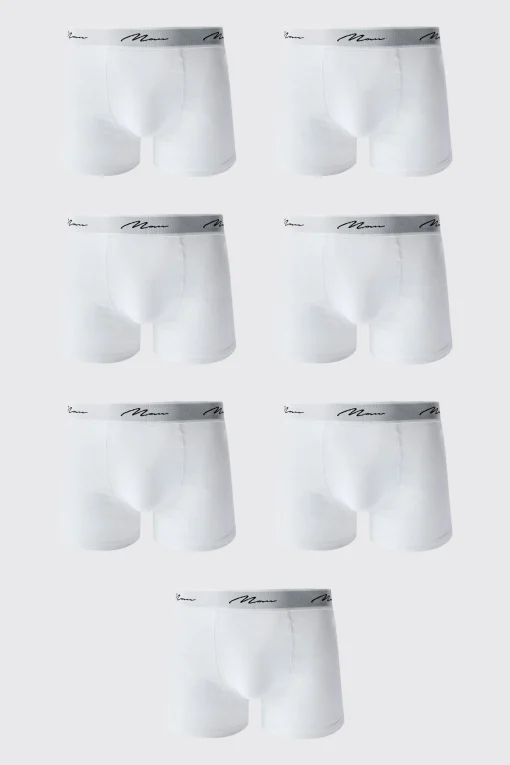 boohooMAN 7 Pack Man Signature Trunks | UK| Underwear & Socks|Underwear & Socks