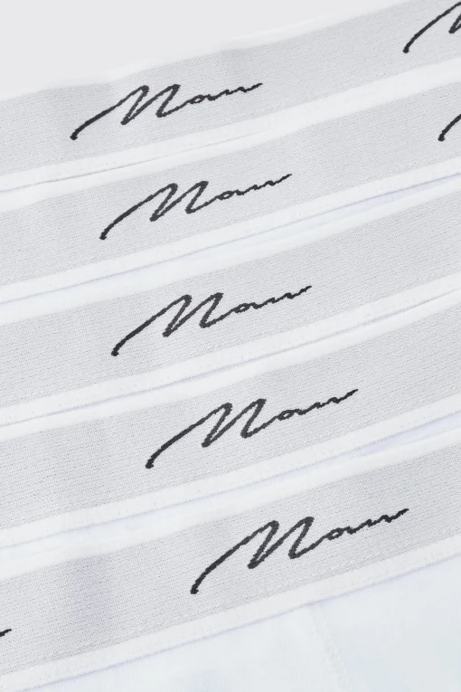 boohooMAN 5 Pack Man Signature Trunks | UK| Underwear & Socks|Underwear & Socks