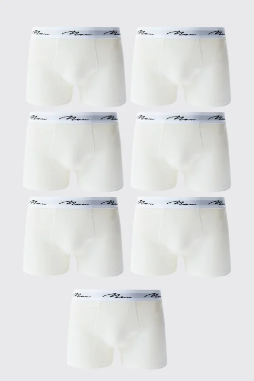 boohooMAN 7 Pack Man Signature Trunks | UK| Underwear & Socks|Underwear & Socks