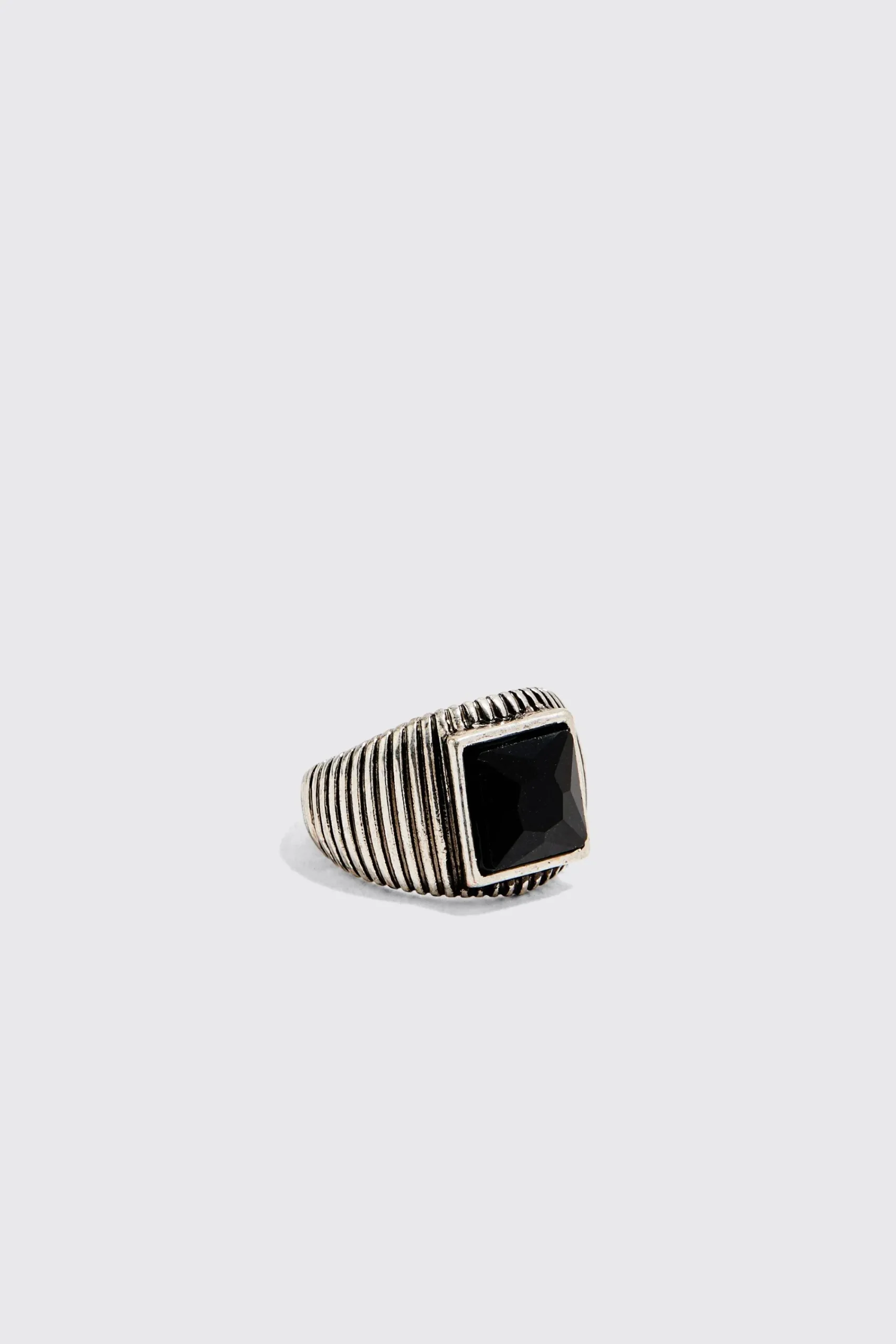 boohooMAN 3 Pack Mixed Bead Rings | UK| Jewellery & Watches