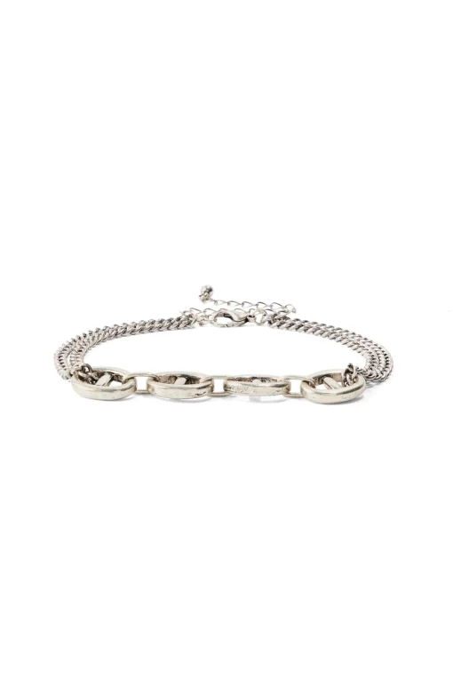 boohooMAN 3 Pack Mixed Chain Bracelets | UK| Jewellery & Watches