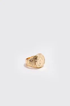 boohooMAN 2 Pack Signet Rings In | UK| Jewellery & Watches