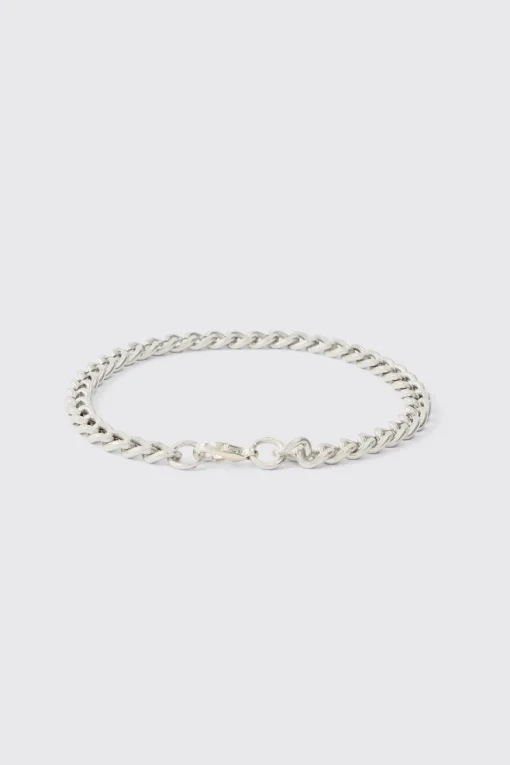 boohooMAN 2 Pack Spike Chain Bracelets | UK| Jewellery & Watches