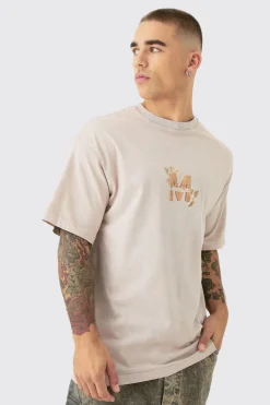 Acid Wash M Cherub Graphic T-shirt | UK^boohooMAN New