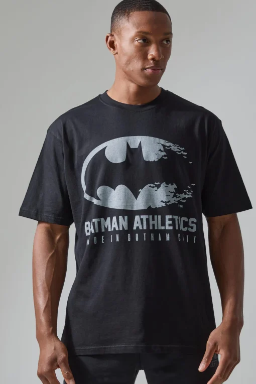Active Batman Athletics License Oversized T-shirt | UK^boohooMAN Online