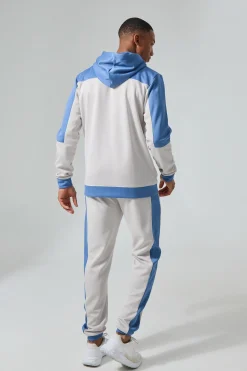 boohooMAN Active Scuba Mesh Panel Zip Through Tracksuit | UK| Tracksuits