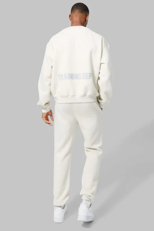 boohooMAN Active Training Dept Boxy Sweat Tracksuit | UK| Tracksuits