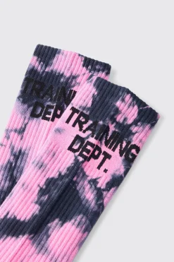 boohooMAN Active Training Dept Tie Dye Socks | UK| Underwear & Socks|Underwear & Socks