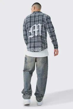 boohooMAN Back Printed Bandana Check Shirt | UK| Shirts