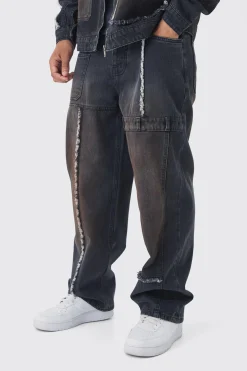 boohooMAN Baggy Fit Rigid Dirty Wash Carpenter Jeans | UK| Trousers|Sets & Co-Ords