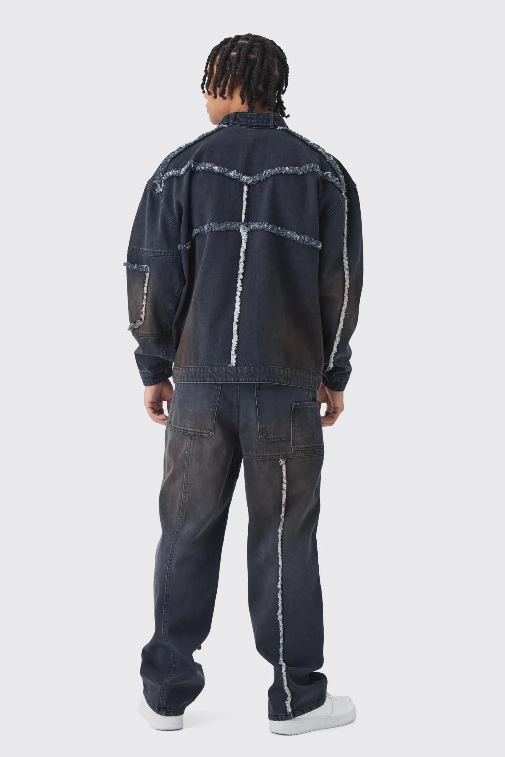 boohooMAN Baggy Fit Rigid Dirty Wash Carpenter Jeans | UK| Trousers|Sets & Co-Ords