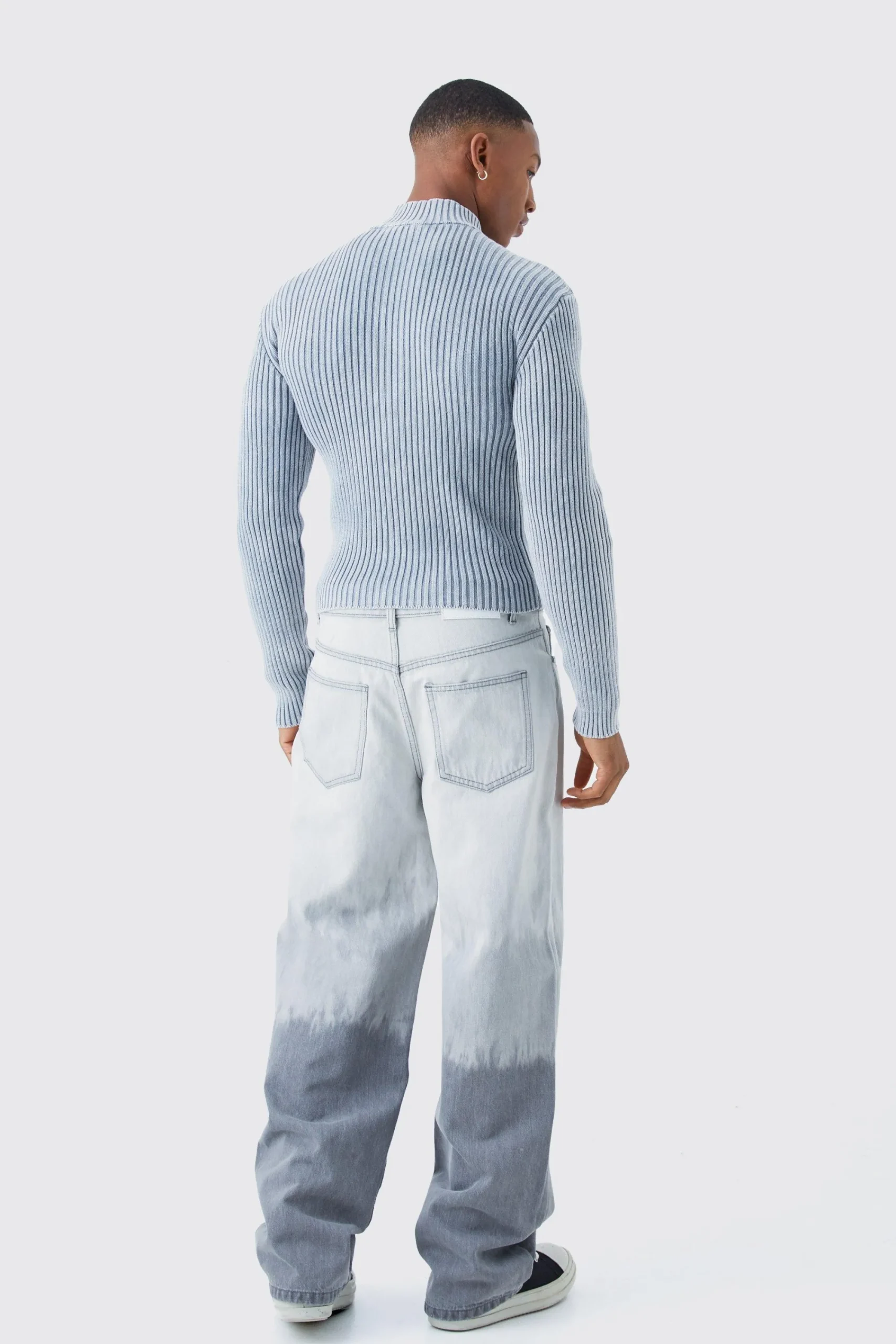 boohooMAN Baggy Rigid Bleached Jeans In | UK| Trousers|Jeans