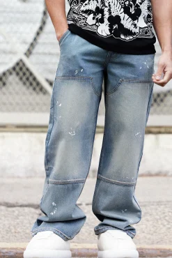 boohooMAN Baggy Rigid Carpenter Jeans | UK| Trousers|Jeans