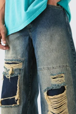 boohooMAN Baggy Rigid Extreme Ripped Denim Jean In | UK| Trousers|Jeans