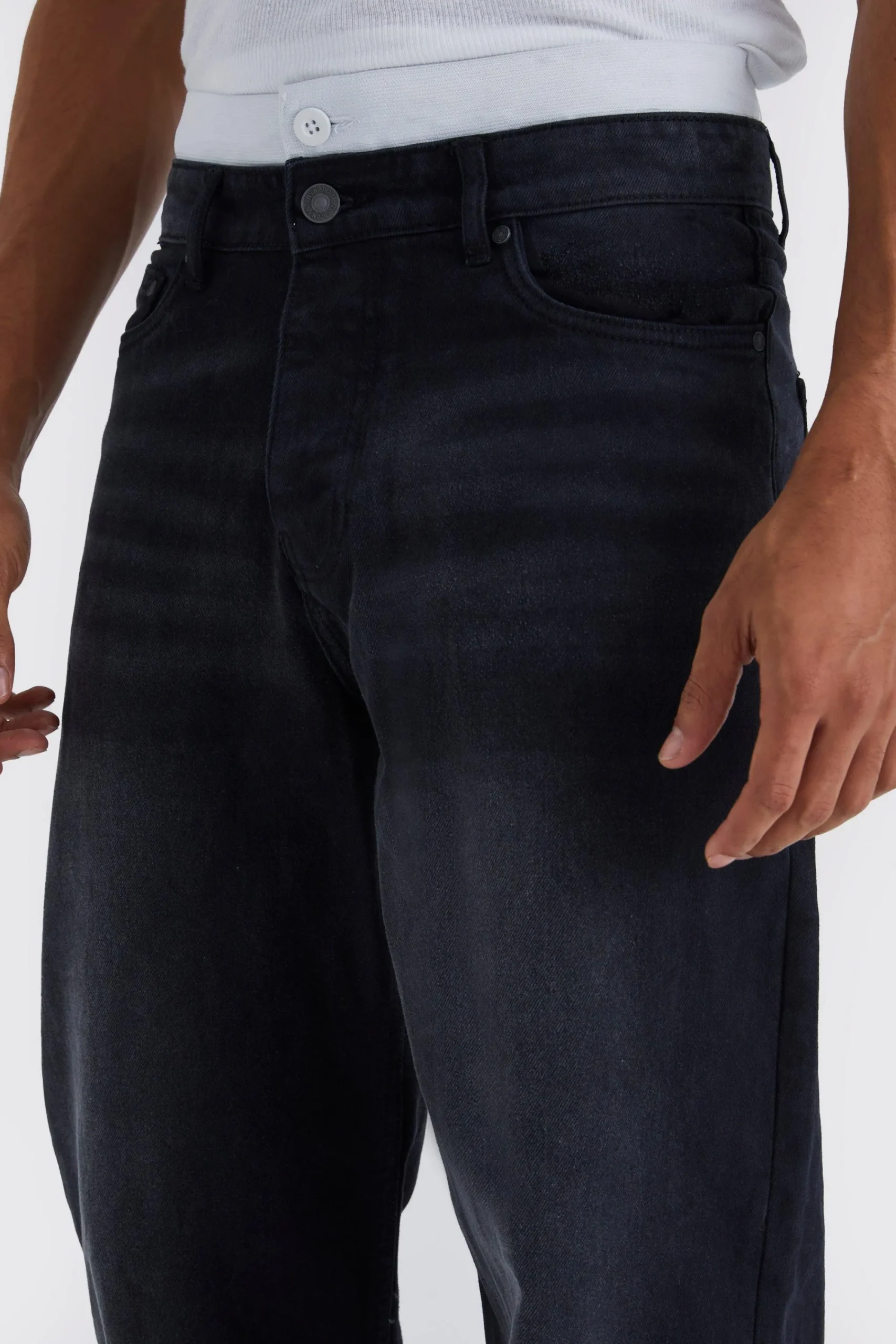 boohooMAN Baggy Rigid Jean With Double Waistband | UK| Trousers|Jeans