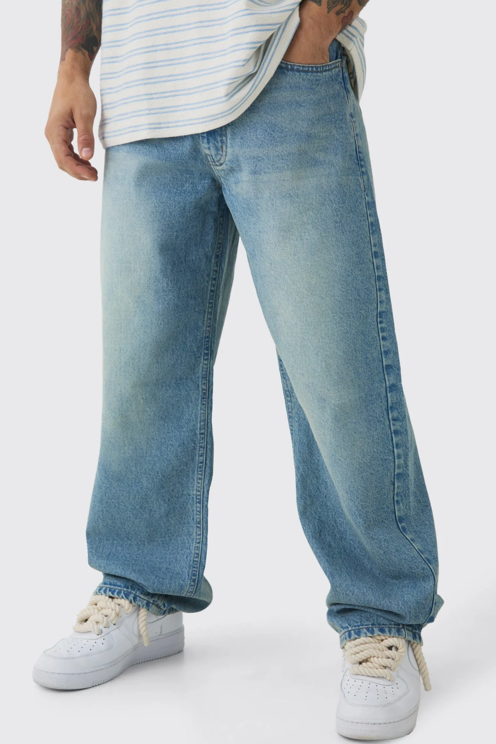 boohooMAN Baggy Rigid Jeans | UK| Trousers|Jeans