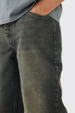 boohooMAN Baggy Rigid Jeans With Let Down Hem In | UK| Trousers|Jeans