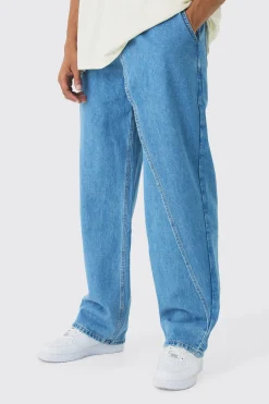 boohooMAN Baggy Rigid Overlay Jeans | UK| Trousers|Jeans