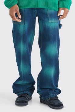 boohooMAN Baggy Rigid Tie Dye Jeans In | UK| Jeans