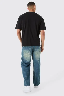 boohooMAN Baggy Rigid Tinted Denim Jeans | UK| Trousers|Jeans