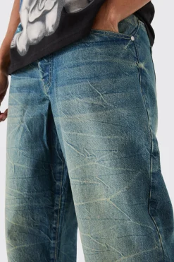 boohooMAN Baggy Rigid Tinted Denim Jeans | UK| Trousers|Jeans