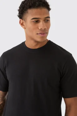 Basic Crew Neck T-shirt | UK^boohooMAN New