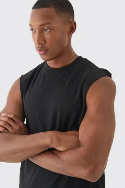 Basic Drop Armhole Tank | UK^boohooMAN Online