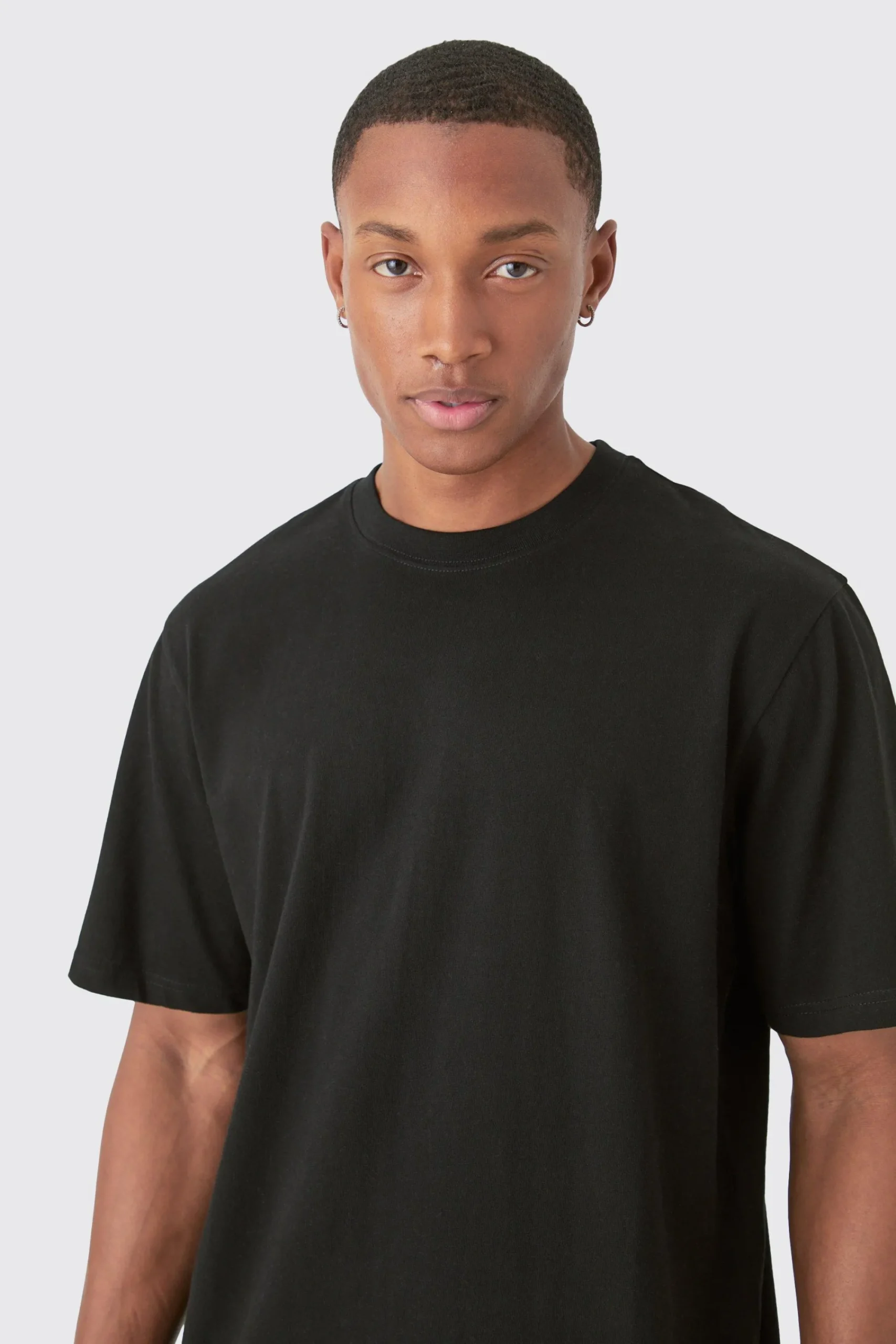 Basic Longline Crew Neck T-shirt | UK^boohooMAN Discount