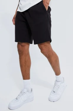 boohooMAN Basic Loose Fit Mid Length Jersey Short | UK| Shorts