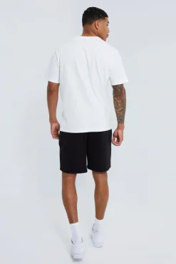boohooMAN Basic Loose Fit Mid Length Jersey Short | UK| Shorts