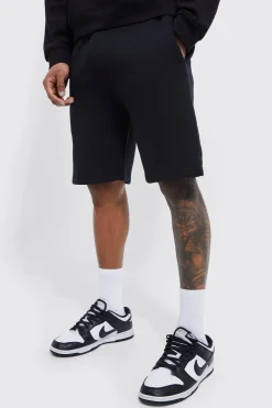 boohooMAN Basic Loose Fit Mid Length Jersey Short | UK| Shorts