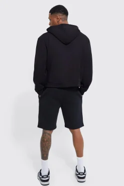 boohooMAN Basic Loose Fit Mid Length Jersey Short | UK| Shorts