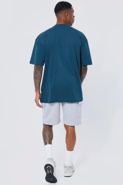 boohooMAN Basic Loose Mid Length Jersey Cargo Short | UK| Shorts