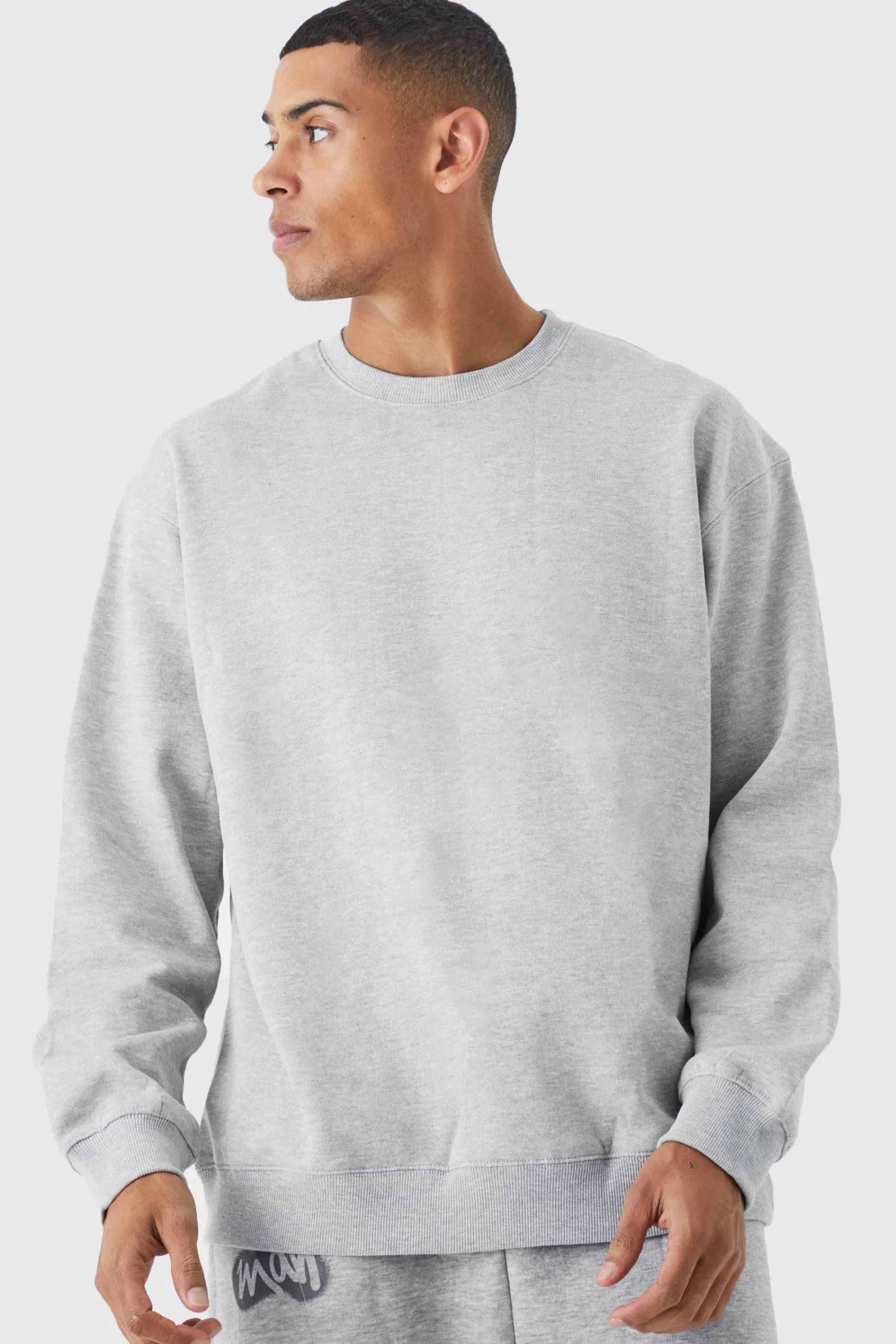 boohooMAN Basic Oversized Crew Neck Sweatshirt | UK| Hoodies & Sweatshirts