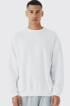 boohooMAN Basic Oversized Crew Neck Sweatshirt | UK| Hoodies & Sweatshirts