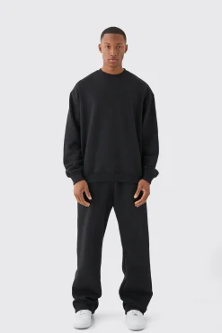 boohooMAN Basic Oversized Crew Neck Sweatshirt | UK| Hoodies & Sweatshirts