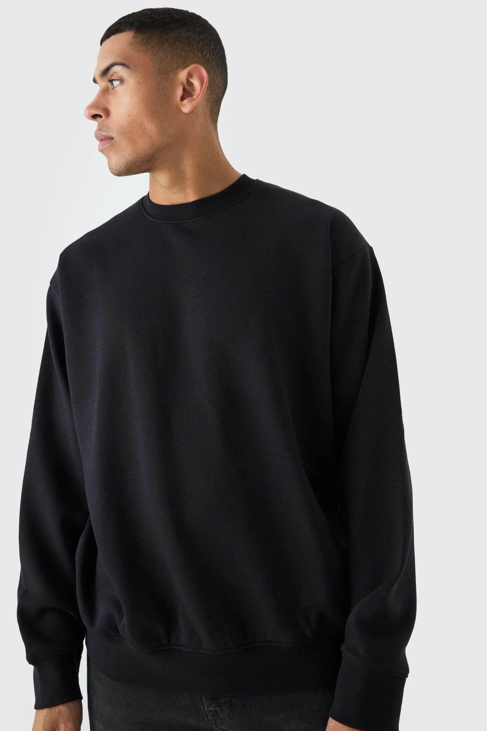 boohooMAN Basic Oversized Crew Neck Sweatshirt | UK| Hoodies & Sweatshirts