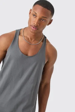 Basic Racer Back Vest | UK^boohooMAN Outlet