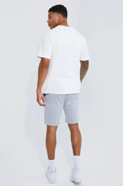 boohooMAN Basic Slim Fit Mid Length Jersey Short | UK| Shorts