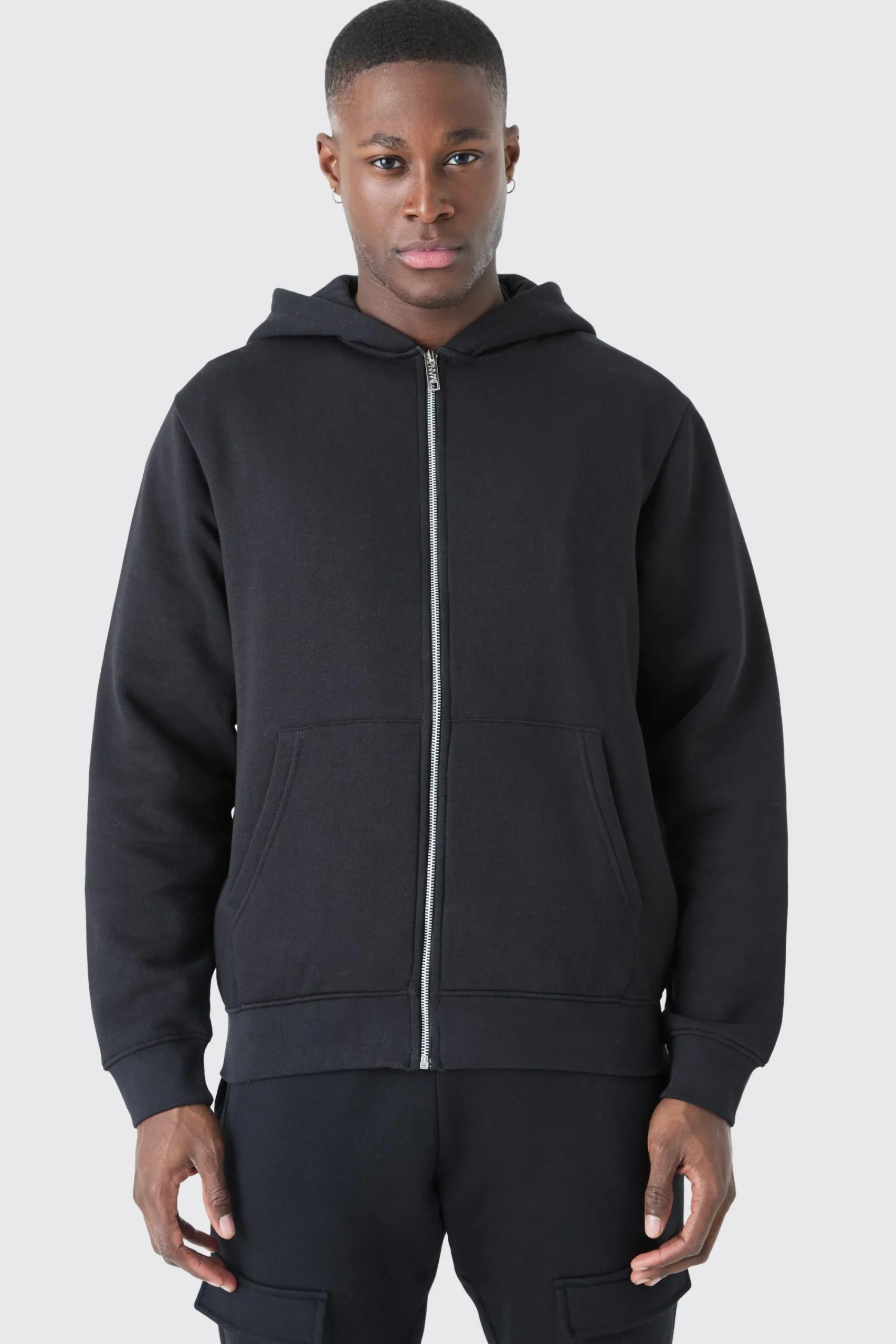 boohooMAN Basic Zip Through Hoodie | UK| Hoodies & Sweatshirts