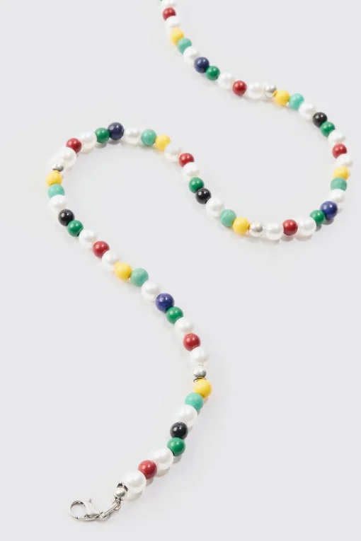 boohooMAN Beaded Necklace | UK| Jewellery & Watches